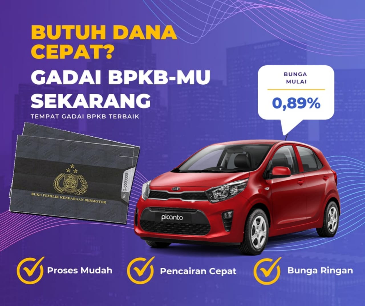 Kredit Jaminan Bpkb Mobil Kia Picanto Dapat Dana Berapa? Seperti Ini Simulasinya